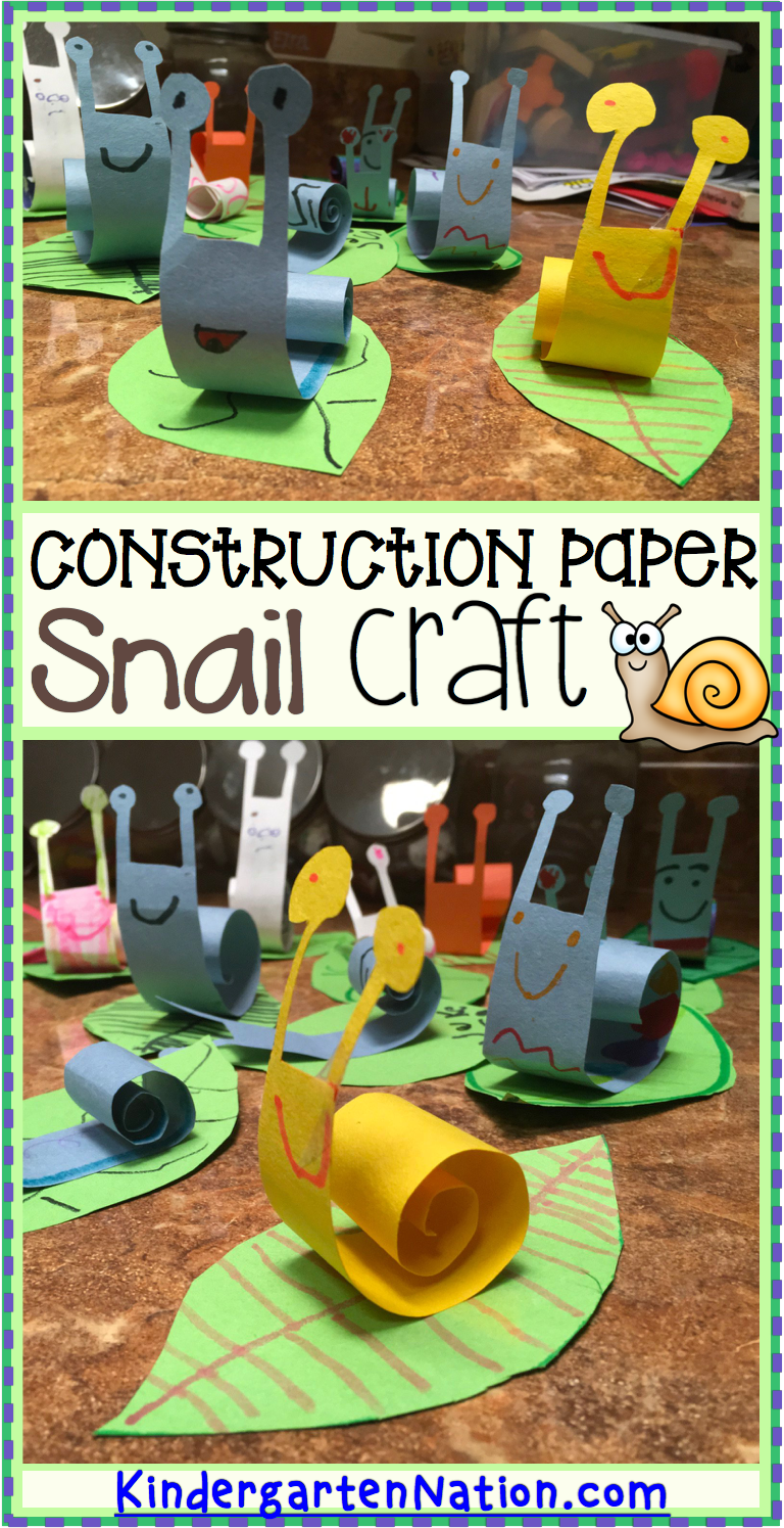 snail craft for kids