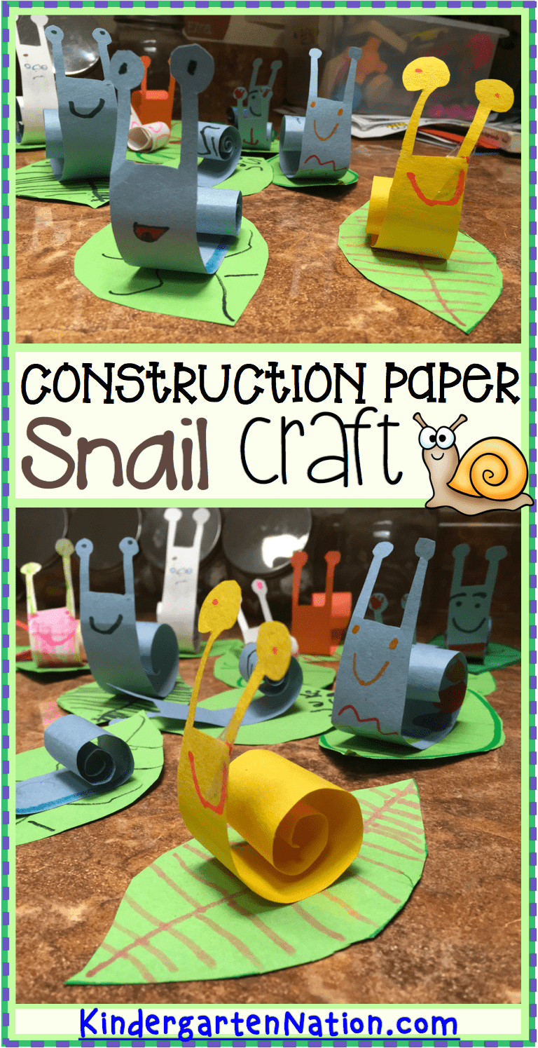 Snail Craft Writing Activity