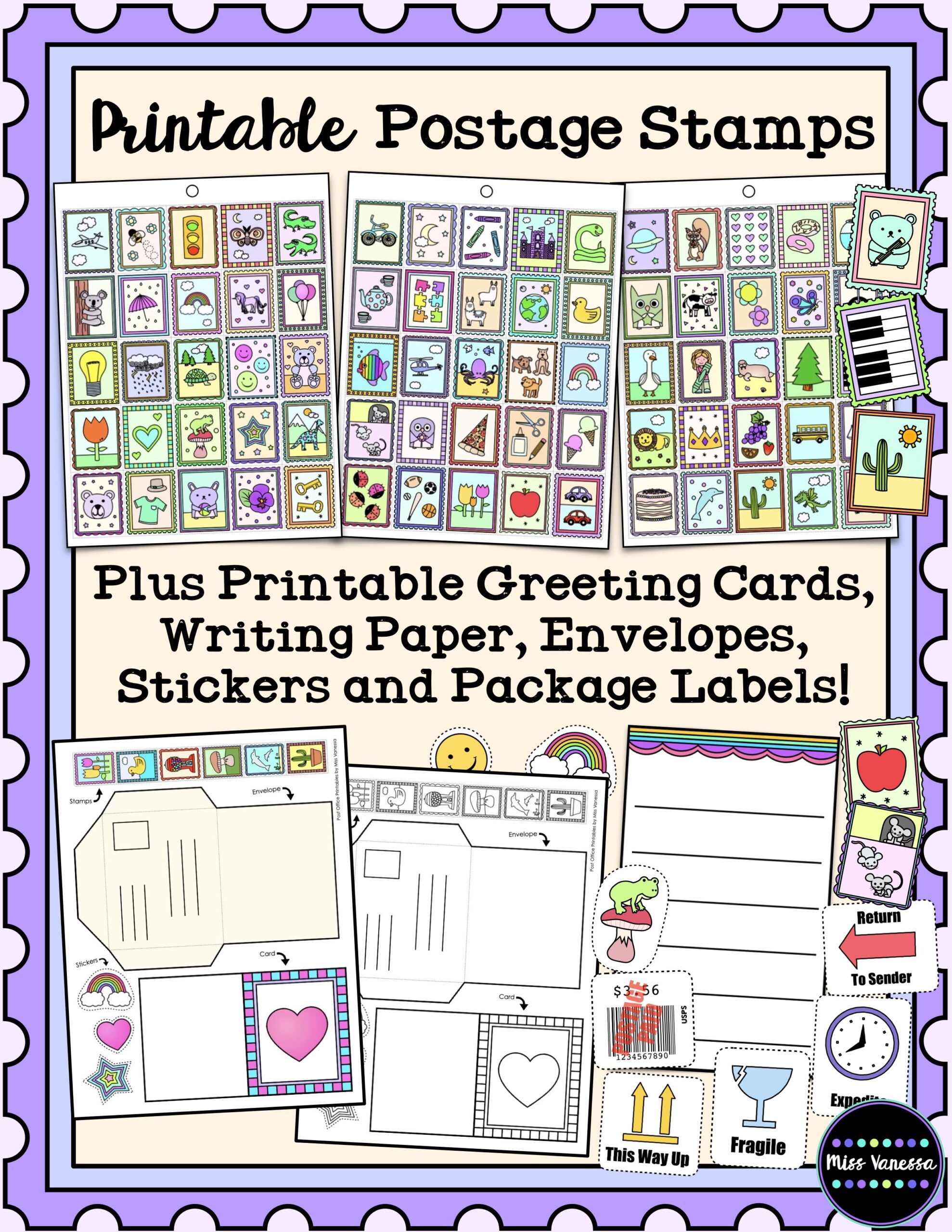 Post Office Dramatic Play Printables Preview 1