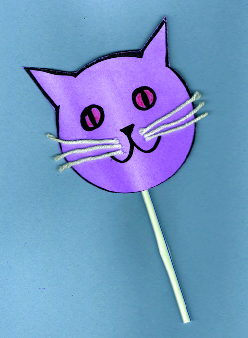 Cat Puppet Craft ~ A Free Printable Template