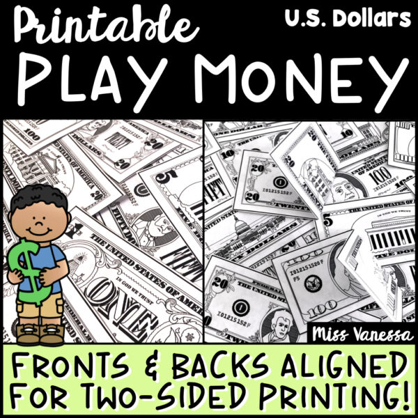 Printable Play Money
