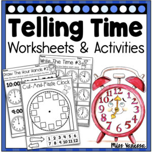 Telling Time by The Hour Worksheets