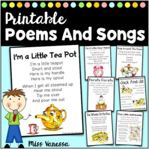 Printable Poems And Song Lyrics 1