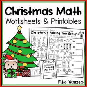 Kindergarten Christmas Math Worksheets And Printables 1