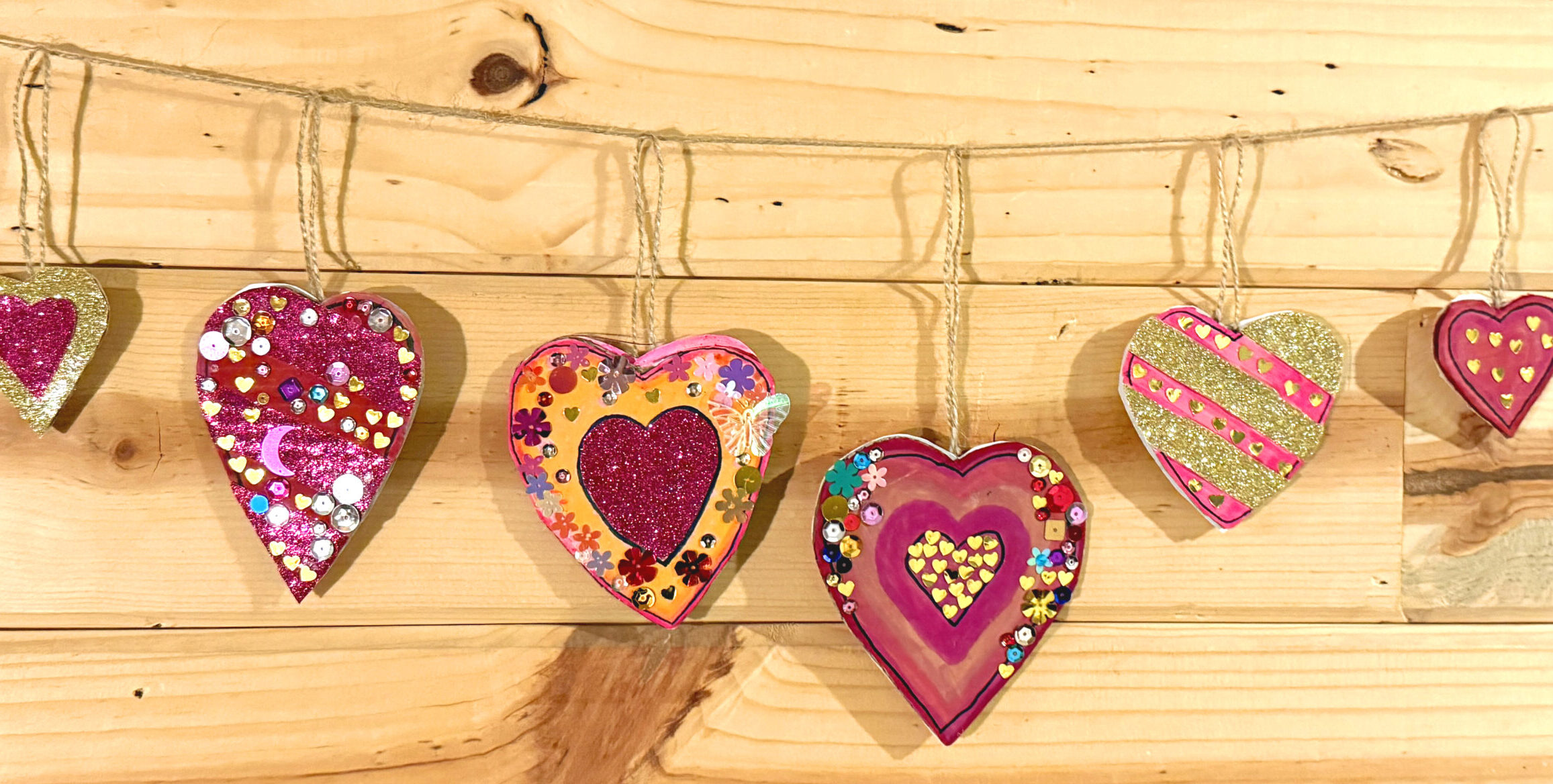 heart garland craft